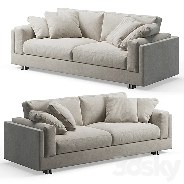 Interface Mama 2-seater Sofa 3DS Max Model
