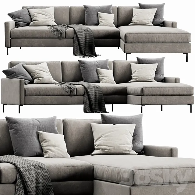 Interface Nana Chaise Lounge 3DS Max Model