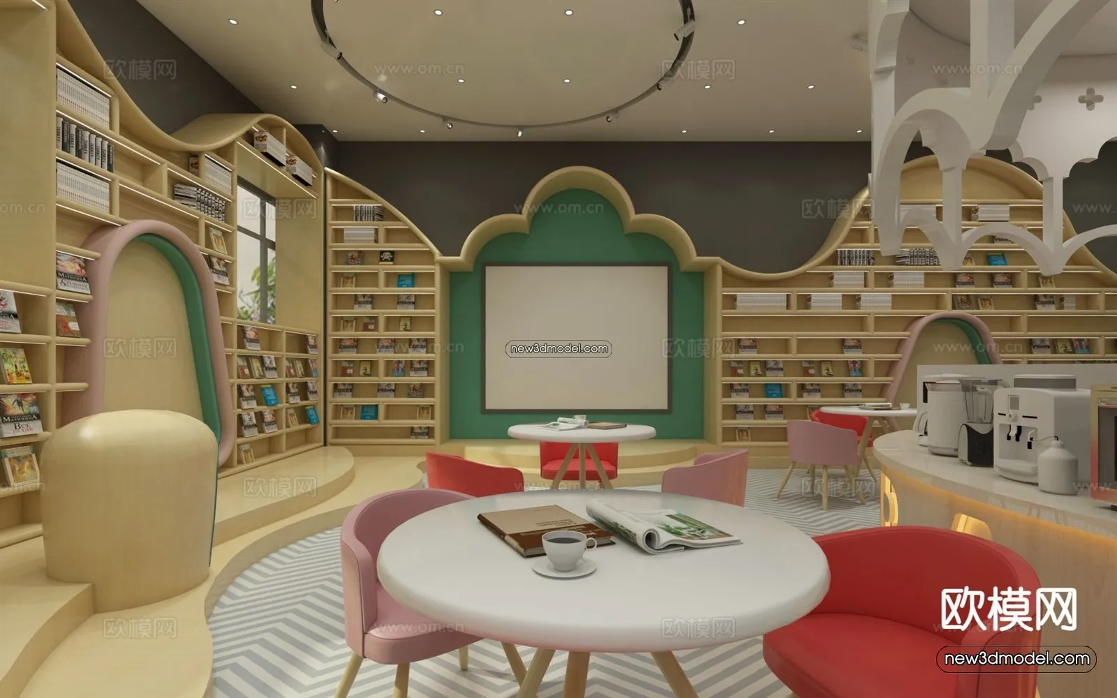 Interior 3D Model of Kindergarten – 3D Scene – 029 – VRAY
