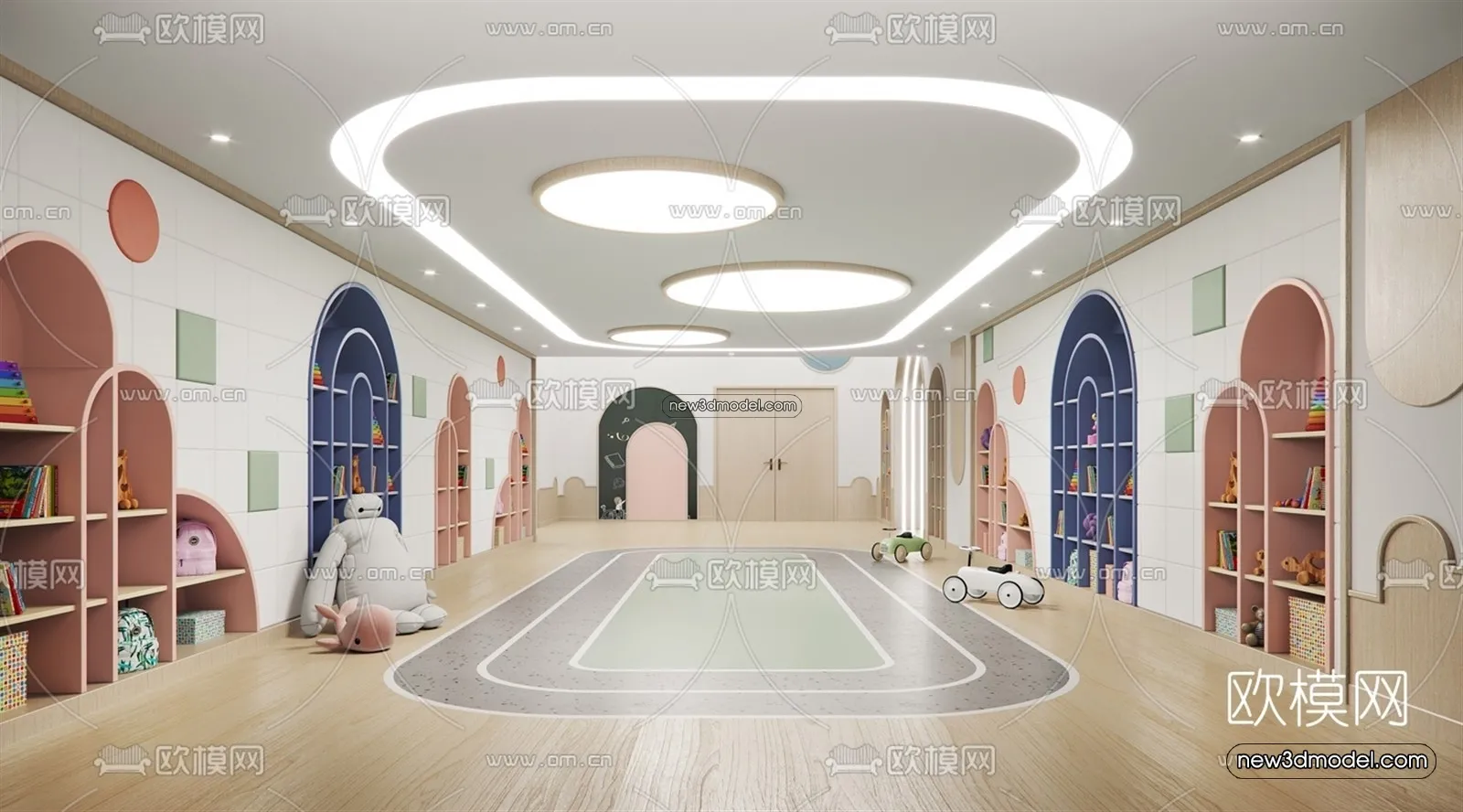 Interior 3D Model of Kindergarten – 3D Scene – 115 – VRAY