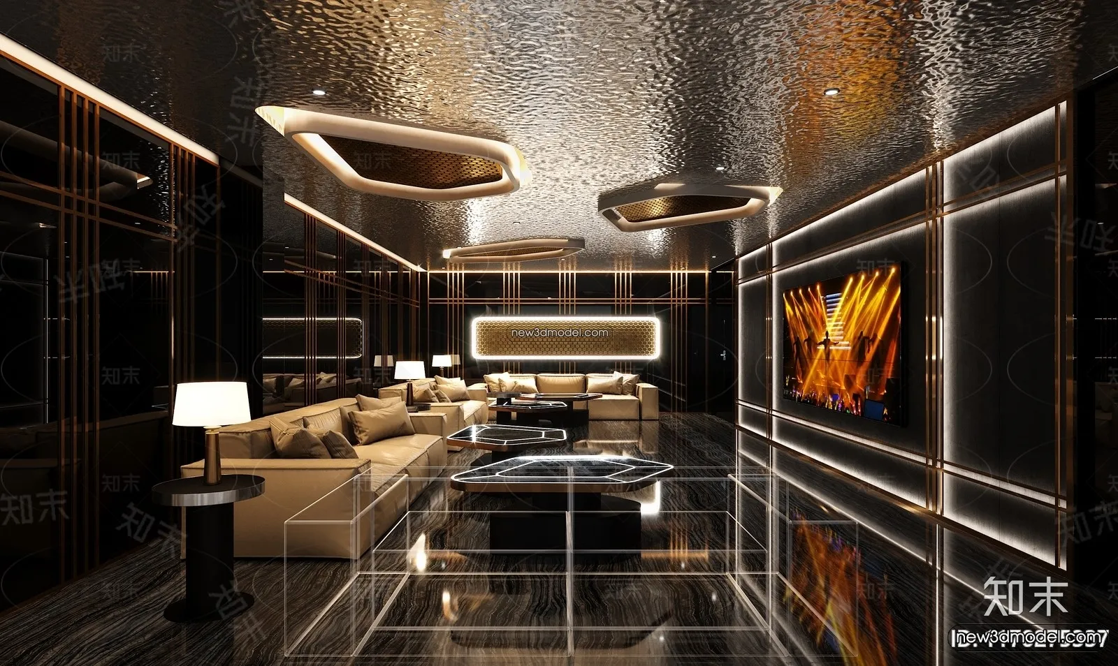 Interior 3D Model of KTV – 3D Blocks – 119 – CORONA