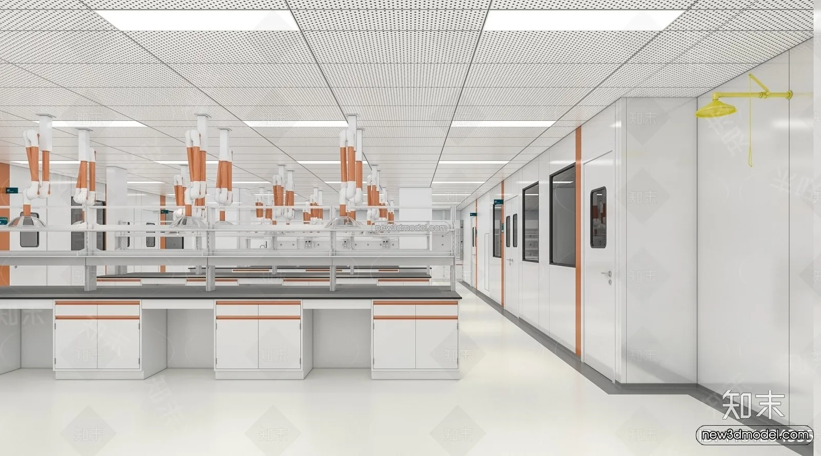Interior 3D Model of Laboratory – 3D Scene – 002 – VRAY