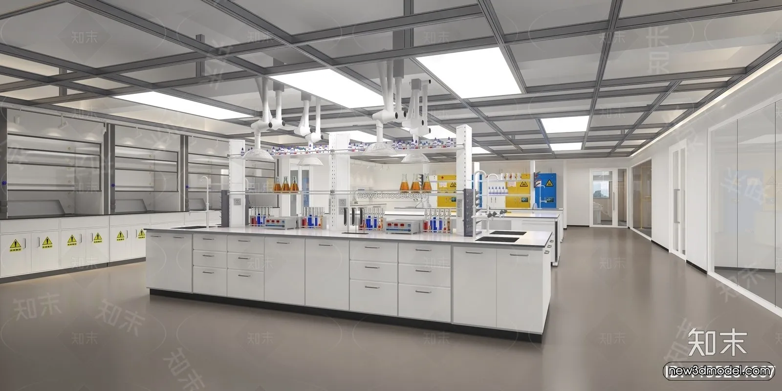 Interior 3D Model of Laboratory – 3D Scene – 113 – VRAY