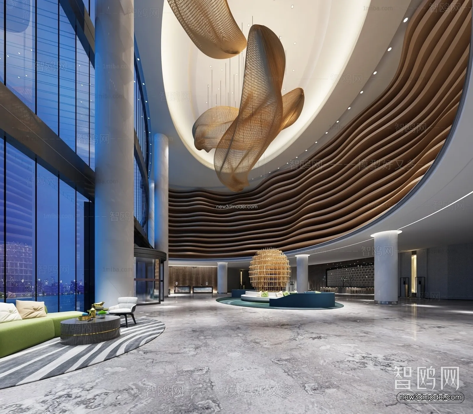 Interior 3D Model of Sales Office – 3D Scene – 029 – VRAY