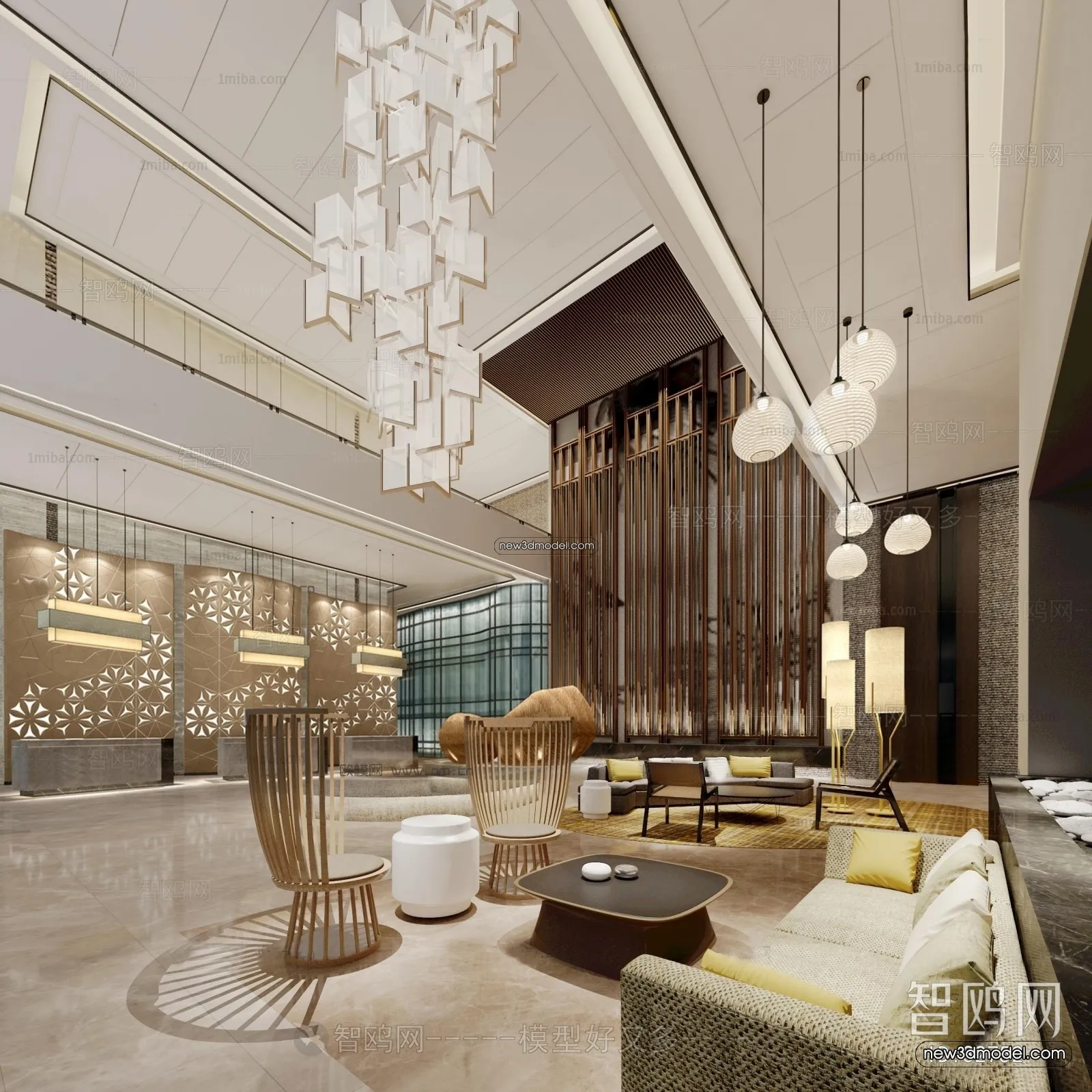 Interior 3D Model of Sales Office – 3D Scene – 030 – VRAY