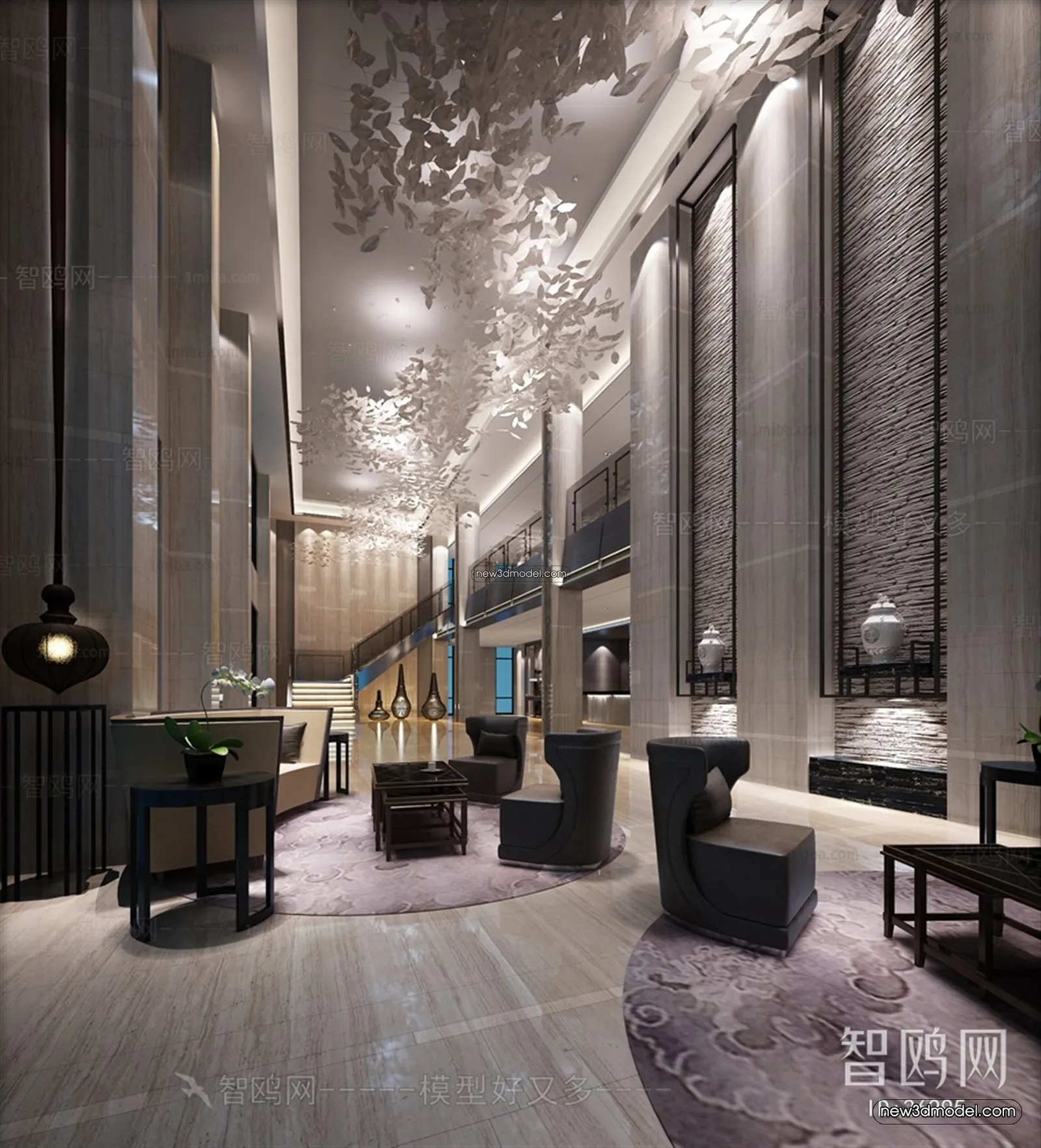 Interior 3D Model of Sales Office – 3D Scene – 039 – VRAY