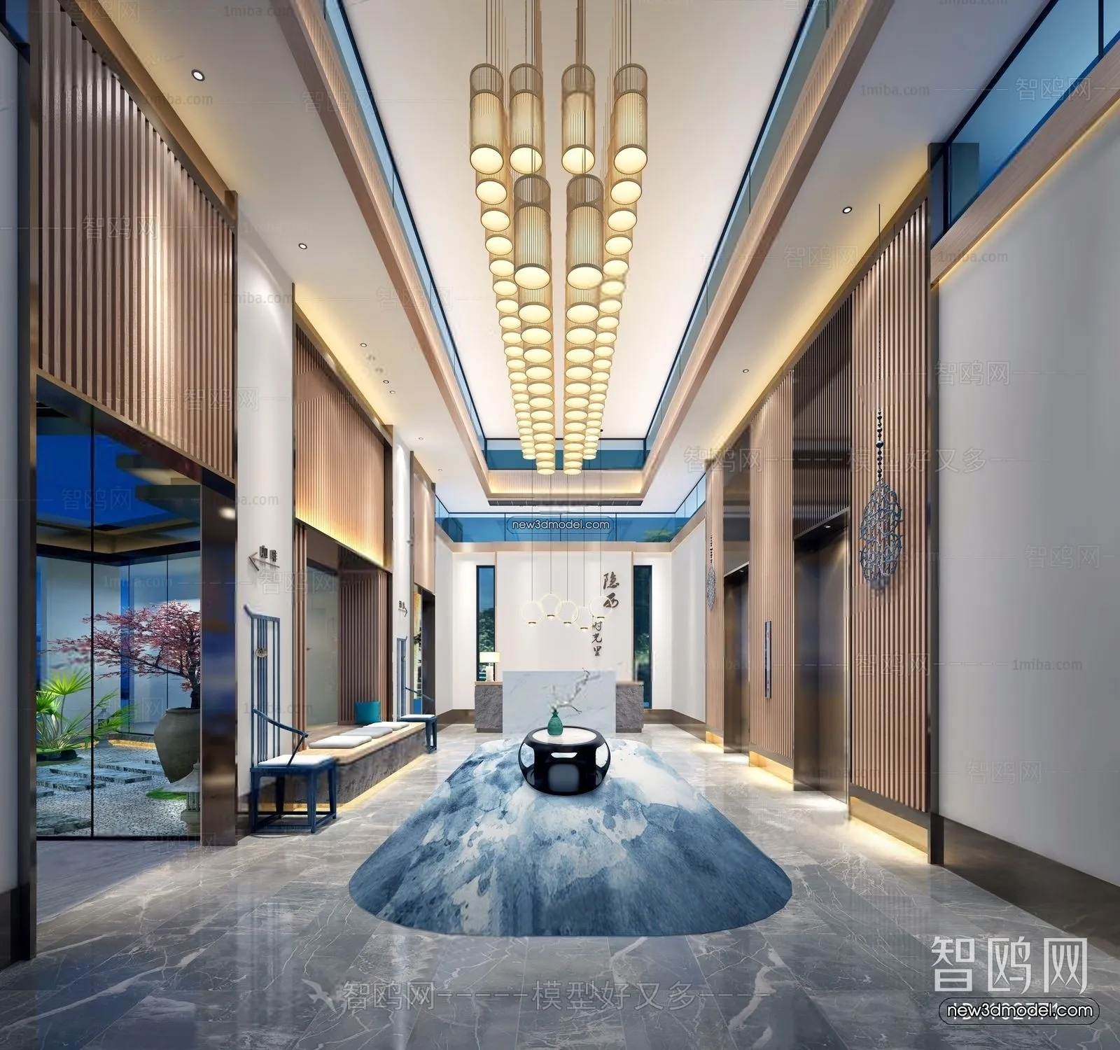 Interior 3D Model of Sales Office – 3D Scene – 052 – VRAY