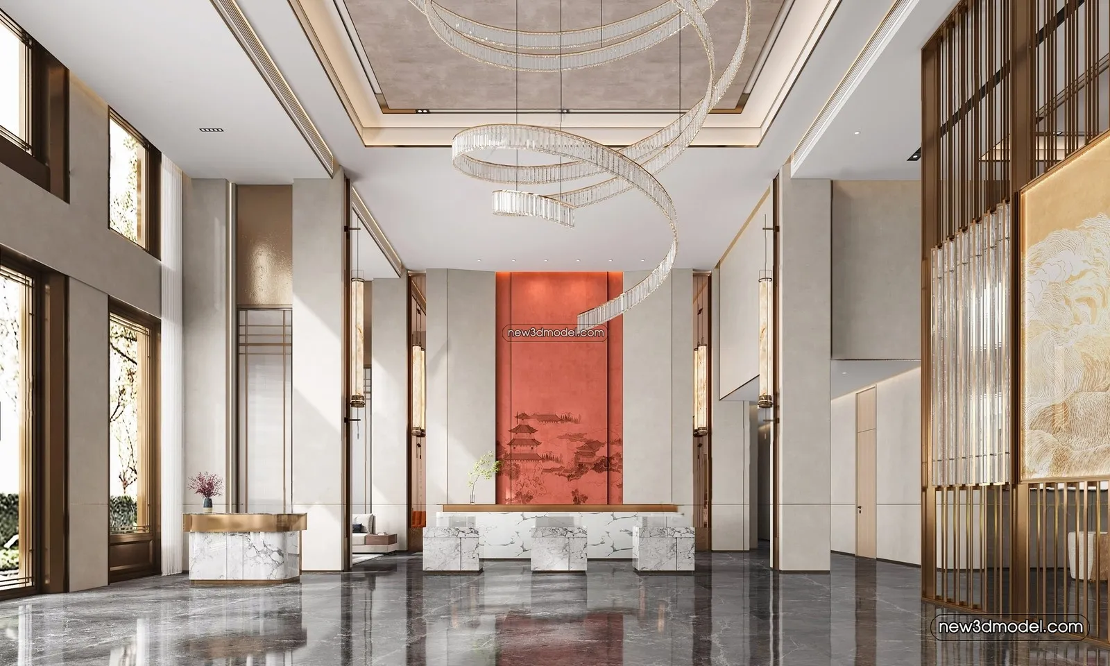 Interior 3D Model of Sales Office – 3D Scene – 138 – VRAY