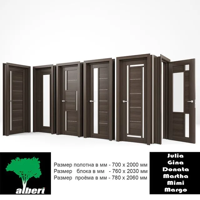 Interior doors ALBERI 3dsMax Model