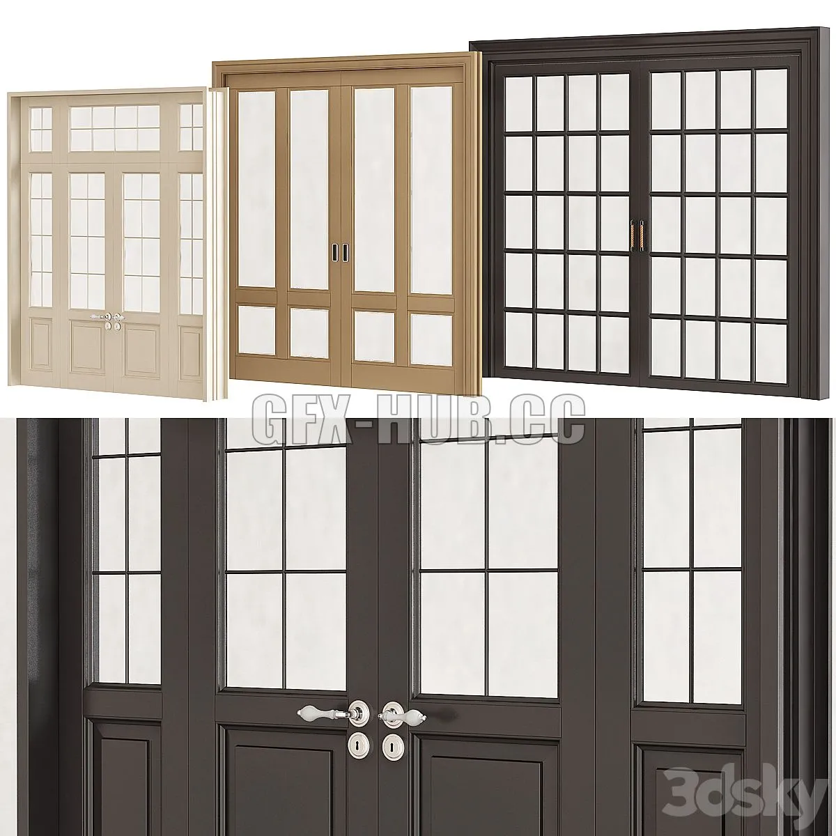Interior doors № 001 3dsMax Model