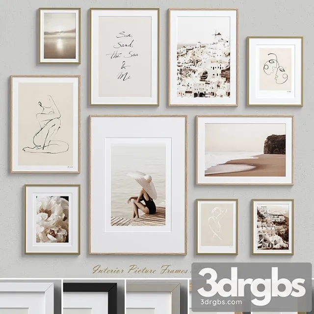 Interior picture frames set-63 3dsmax Download