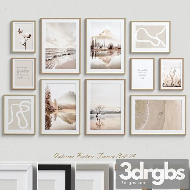 Interior picture frames set-74