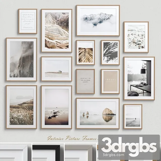 Interior Picture Frames Set 82 3dsmax Download