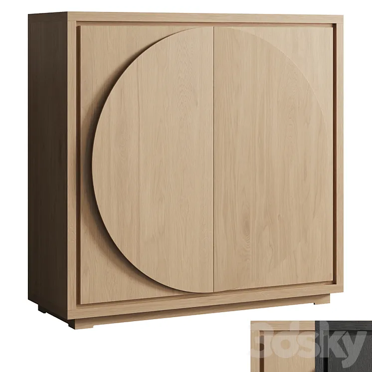 Interior Secrets Bonnie 2 Doors Wooden Storage Cabinet 3DS Max Model