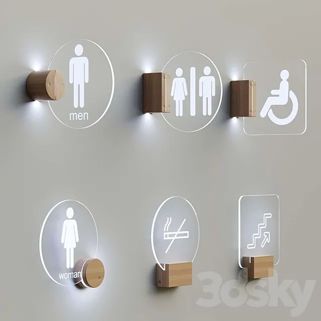interior sign 3ds Max