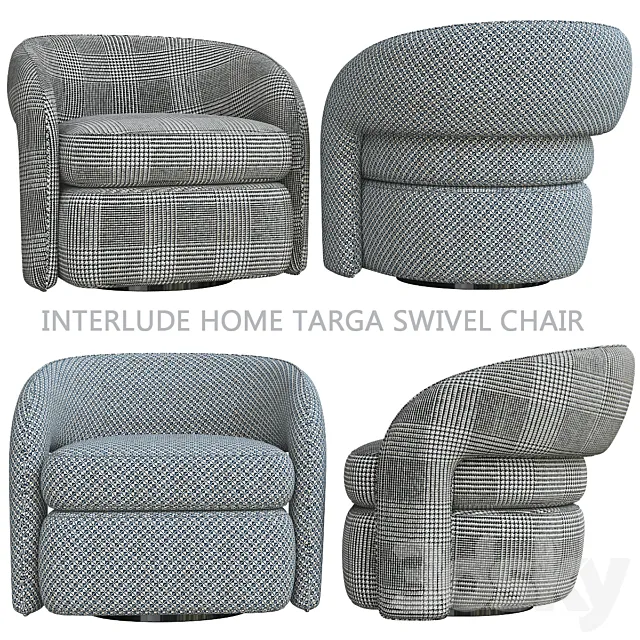 Interlude Home Targa Swivel Chair 3DSMax File