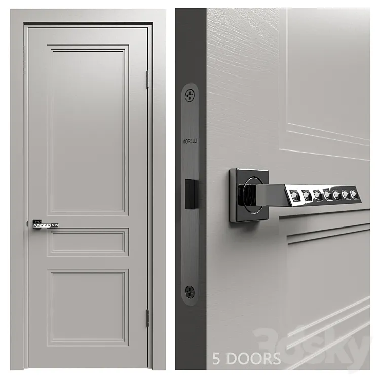 Internal door Academy Medea 5 doors # 2 3DS Max