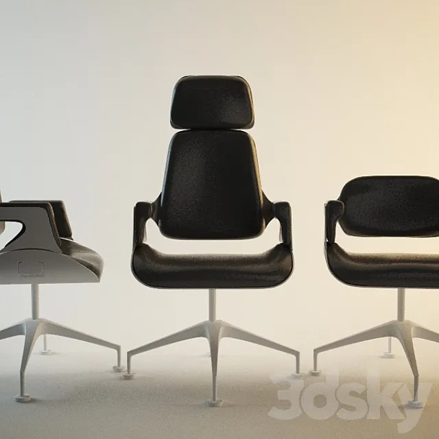 interstuhl Silver bezoekersstoelen 3DS Max Model