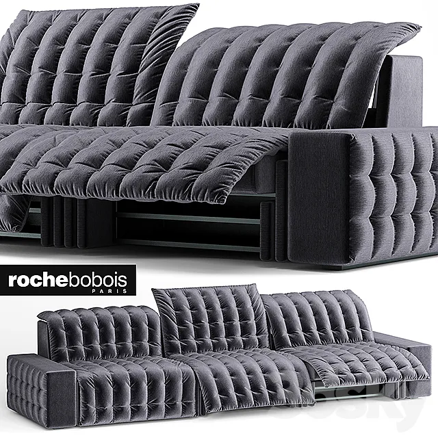 INTERVIEW LARGE sofa 3-SEAT SOFA Roche Bobois 3DS Max Model