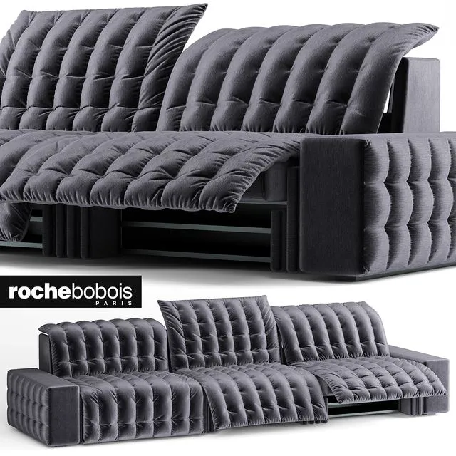 INTERVIEW LARGE sofa 3-SEAT SOFA Roche Bobois 3dsMax Model