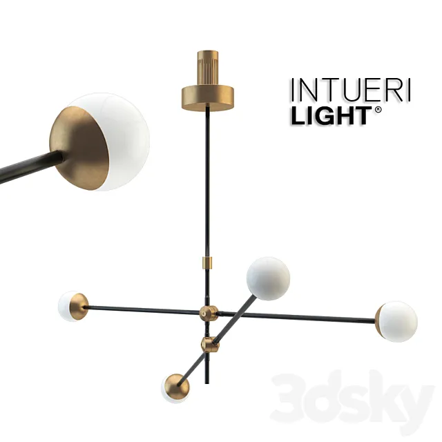 Intueri light SI-4 chandelier 3DS Max Model