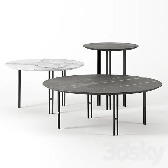 IOI Coffee Tables by Gubi 3DS Max Model