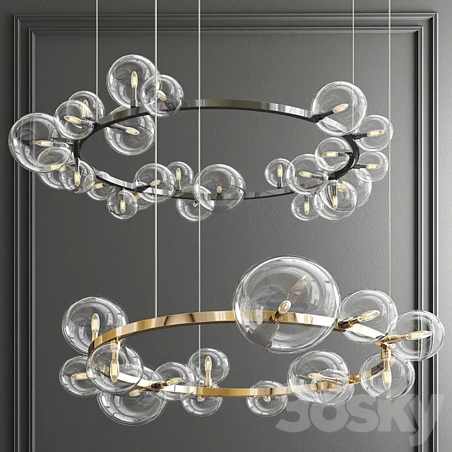 Iona Round Chandelier 3DS Max Model