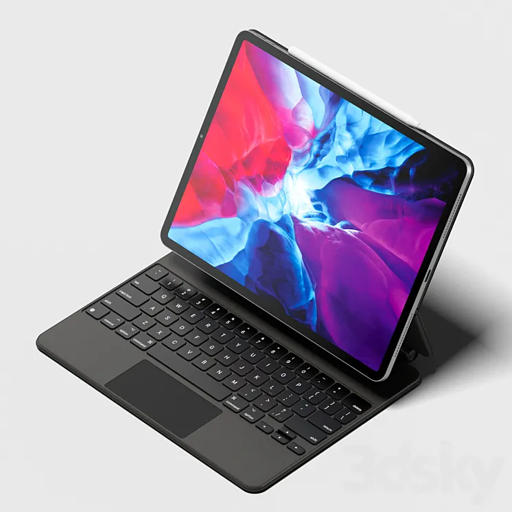 iPad Pro 12.9 (2020) + Magic Keyboard + Apple pencil 3DS Max