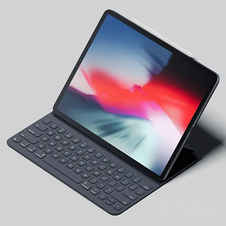 iPad Pro 129 (2018) + Smart keyboard + Apple pencil 3DS Max