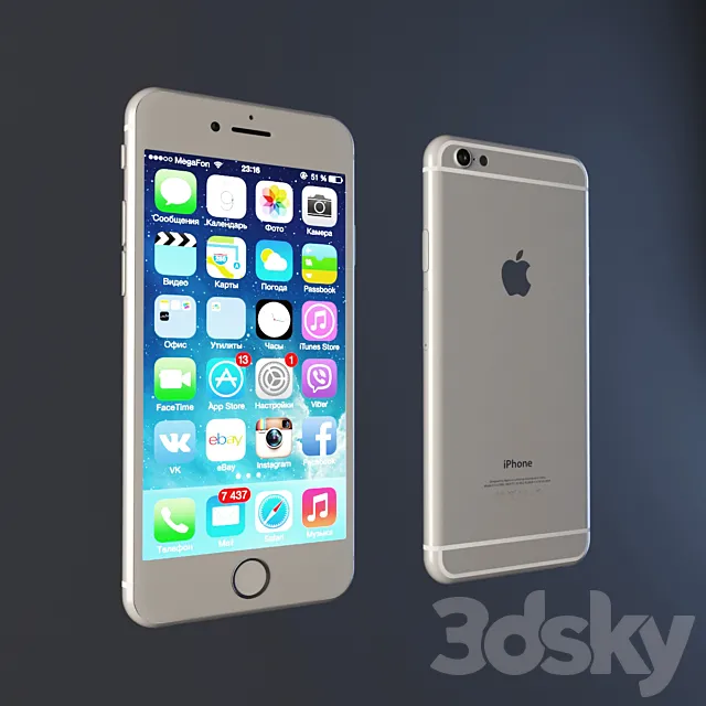 IPhone 6 3DS Max Model