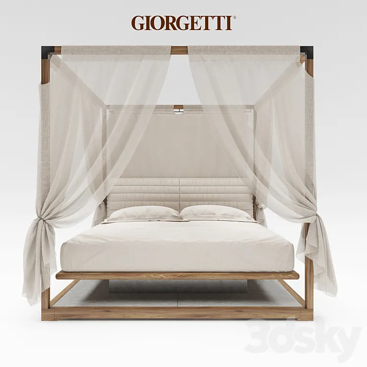 Ira Canopy bed by Giorgetti 3DS Max
