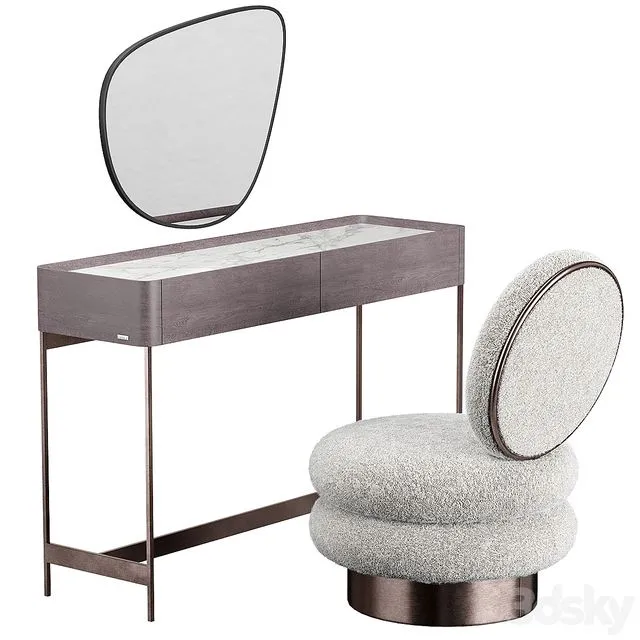 IRIS dressing table Moly Armchair 3dsMax Model
