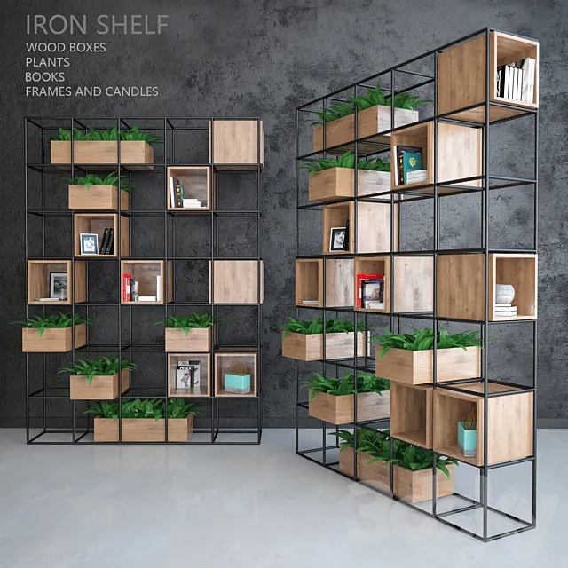 Iron shelf 3DS Max Model