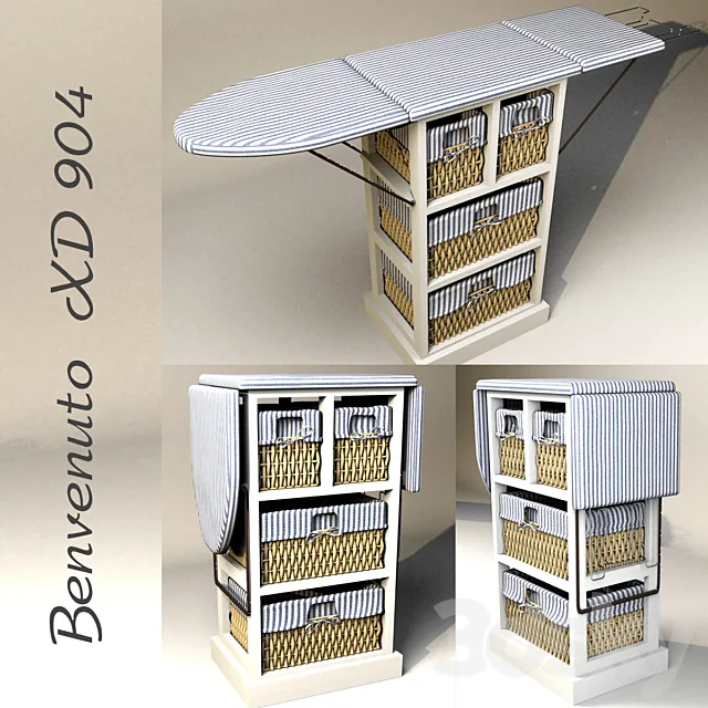 Ironing board dresser Benvenuto XD-904 3DS Max Model