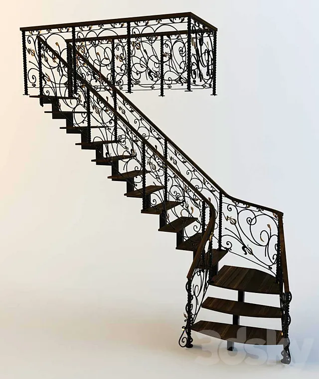 is a forged staircase 3ds Max