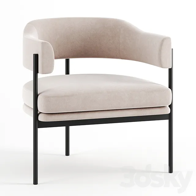 Isabella chair by resident 3DS Max Model