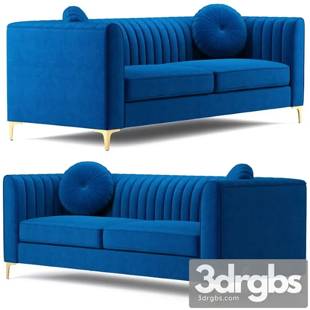 Isabelle velvet sofa meridian furniture