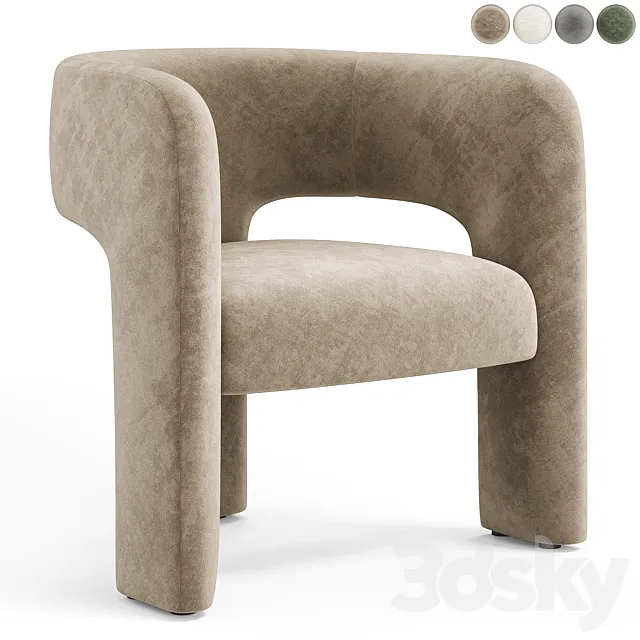 Isidore Chair by Highfashionhome 3ds Max