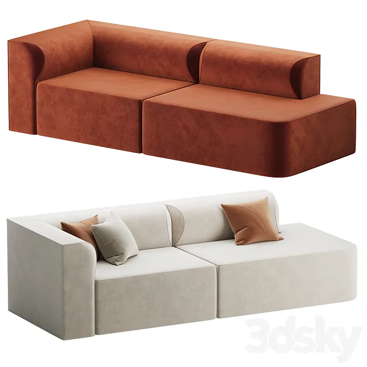 ISLA triple sofa 3DS Max
