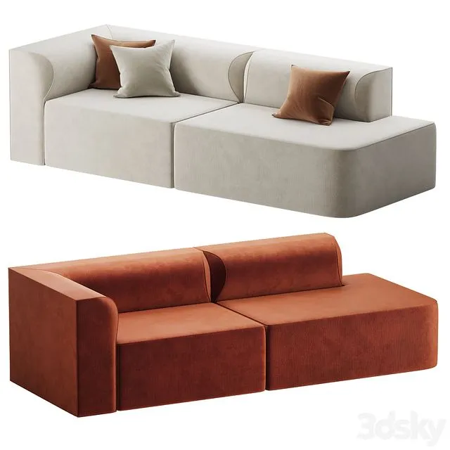 ISLA Triple Sofa 3dsMax Model