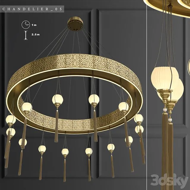Islamic Chandelier_05 3dsMax Model