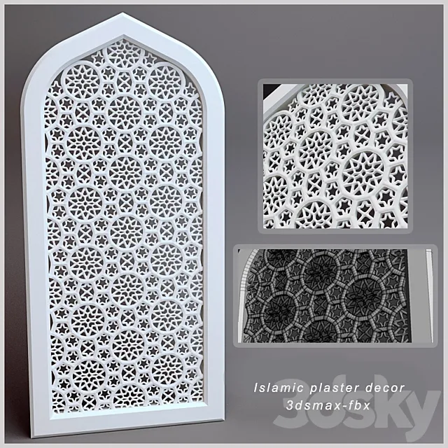 Islamic plaster decor 3DS Max Model