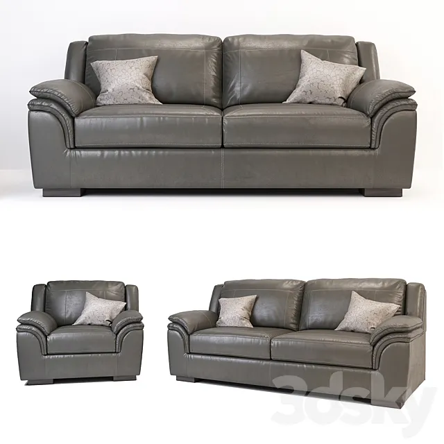 Islebrook Contemporary Sofa Chair 3DS Max Model