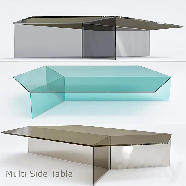 Isom Oblong Multi Side Table large 3DSMax File