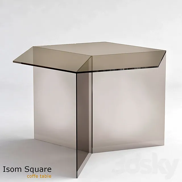 Isom square coffe table 3DSMax File