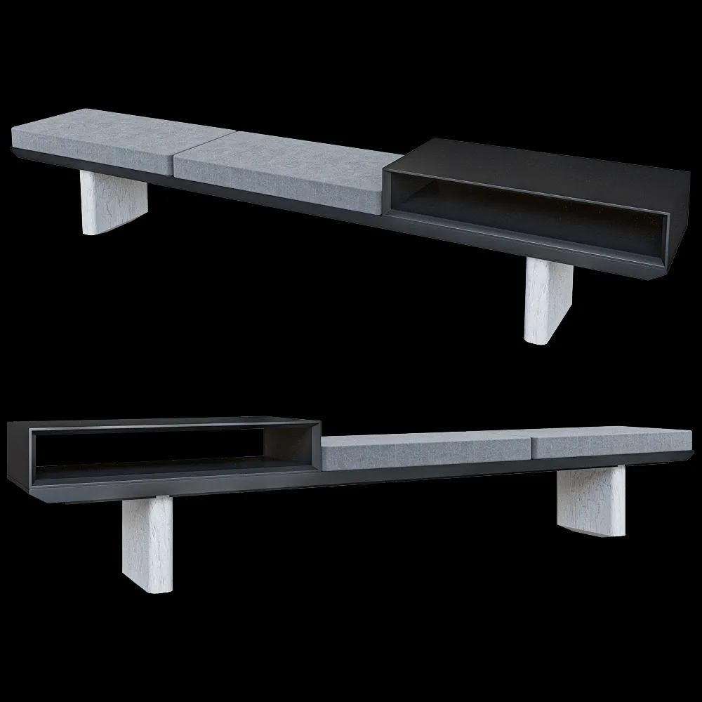 Isomi – Bench Assembled 3ds Max