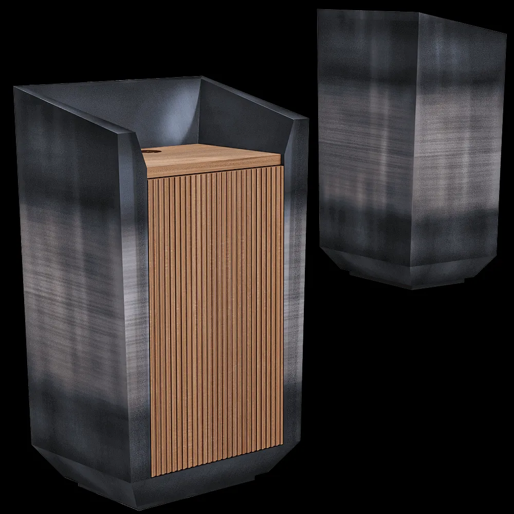 Isomi – Lectern Linea Steel 3ds Max