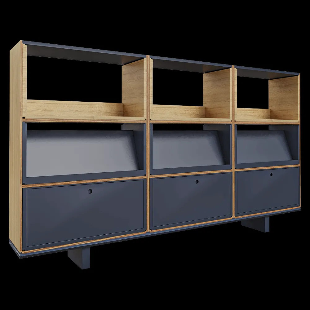 Isomi – Sideboard Assembled Stack 3ds Max