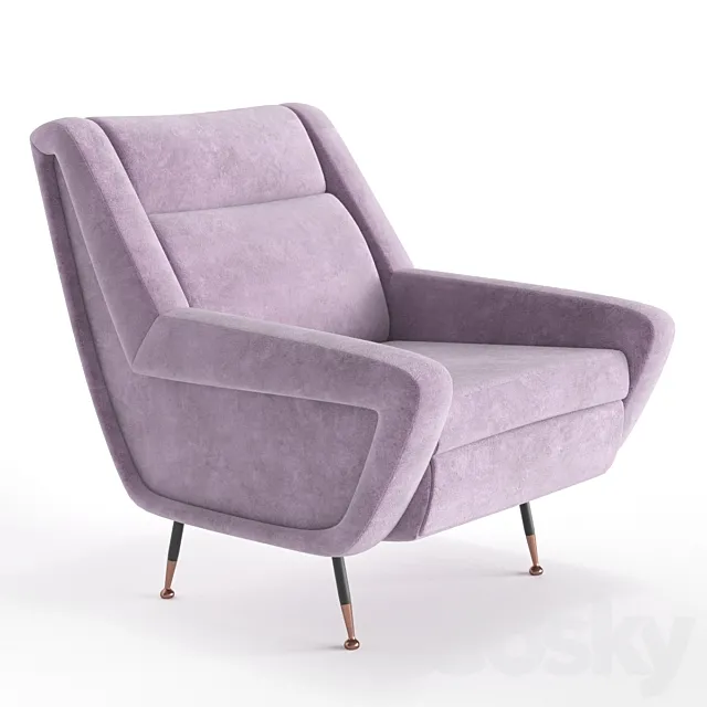 Italian Lounge Chair 3DS Max Model