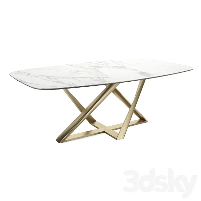 Italian Millennium Table by Bontempi Casa 3ds Max